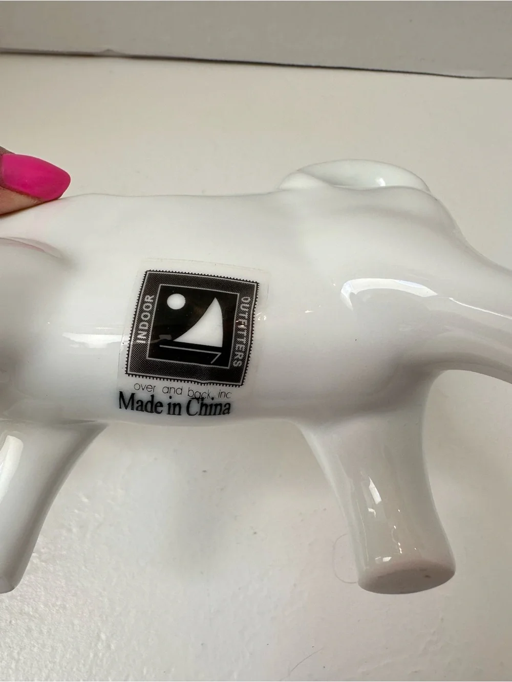 White Ceramic Cow Creamer